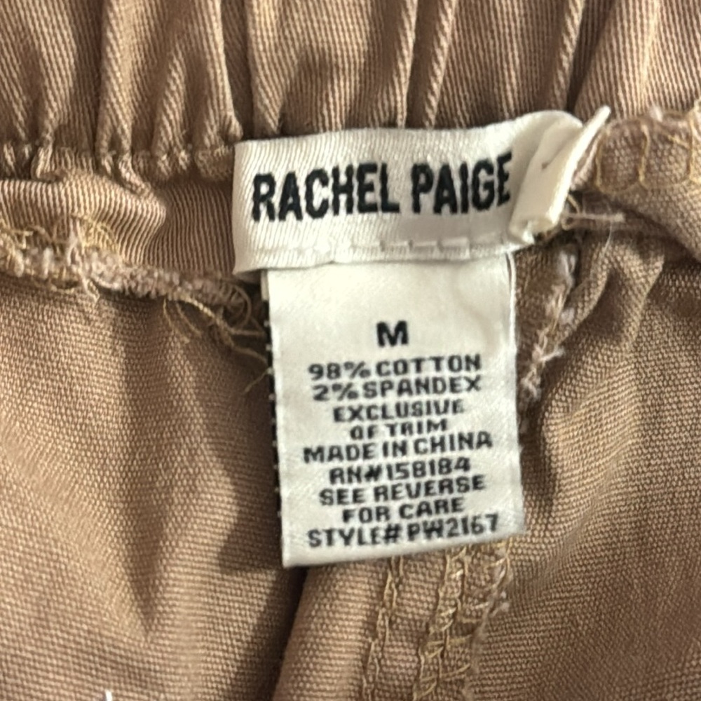 RACHEL PAIGE Cargo Pants With Side Leg Pockets Cotton/Spandex Size Small/Medium - Picture 6 of 6